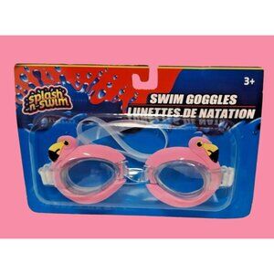 Splash N Swim Pink Flamingo Goggles Childs